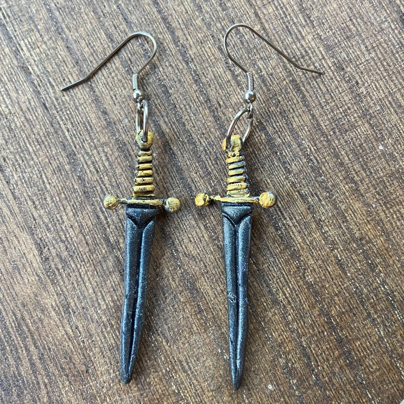 Sword Earrings