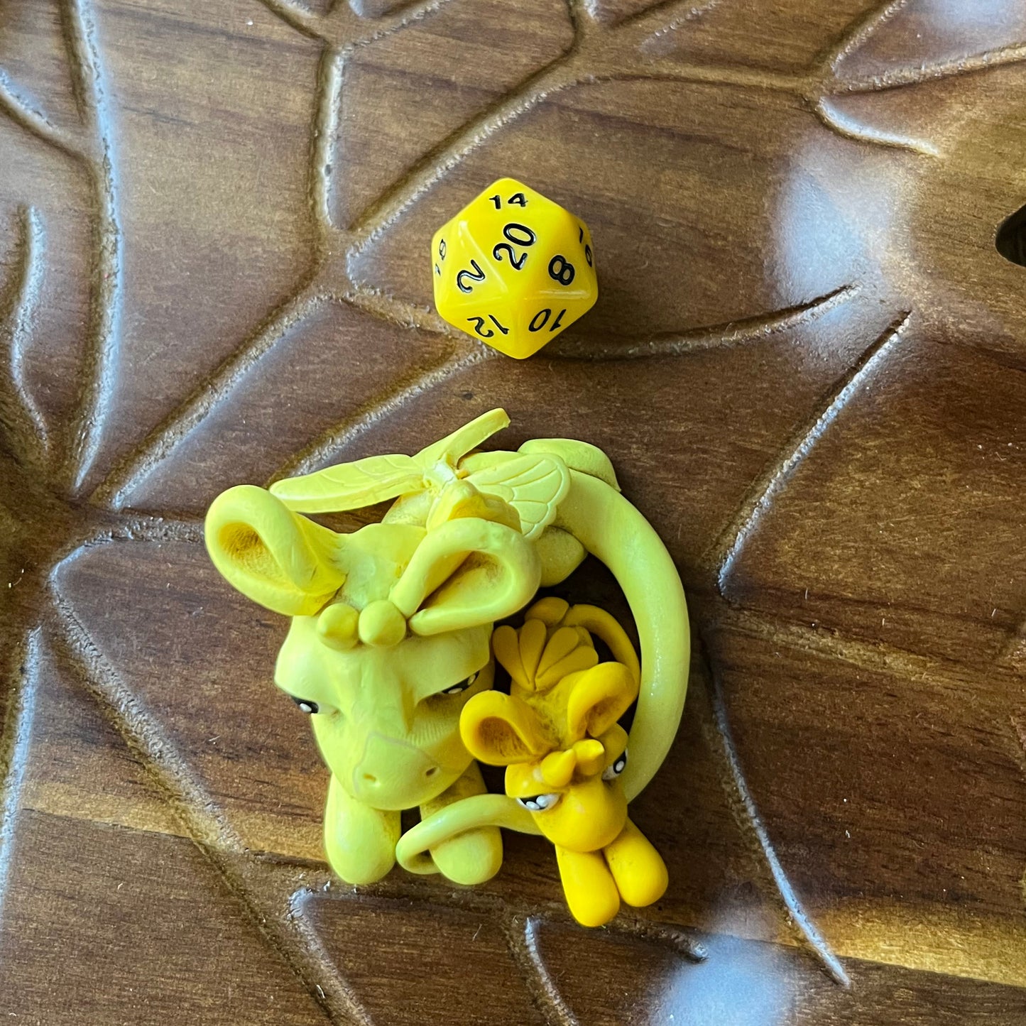 Baby Dice Dragon - Yellow