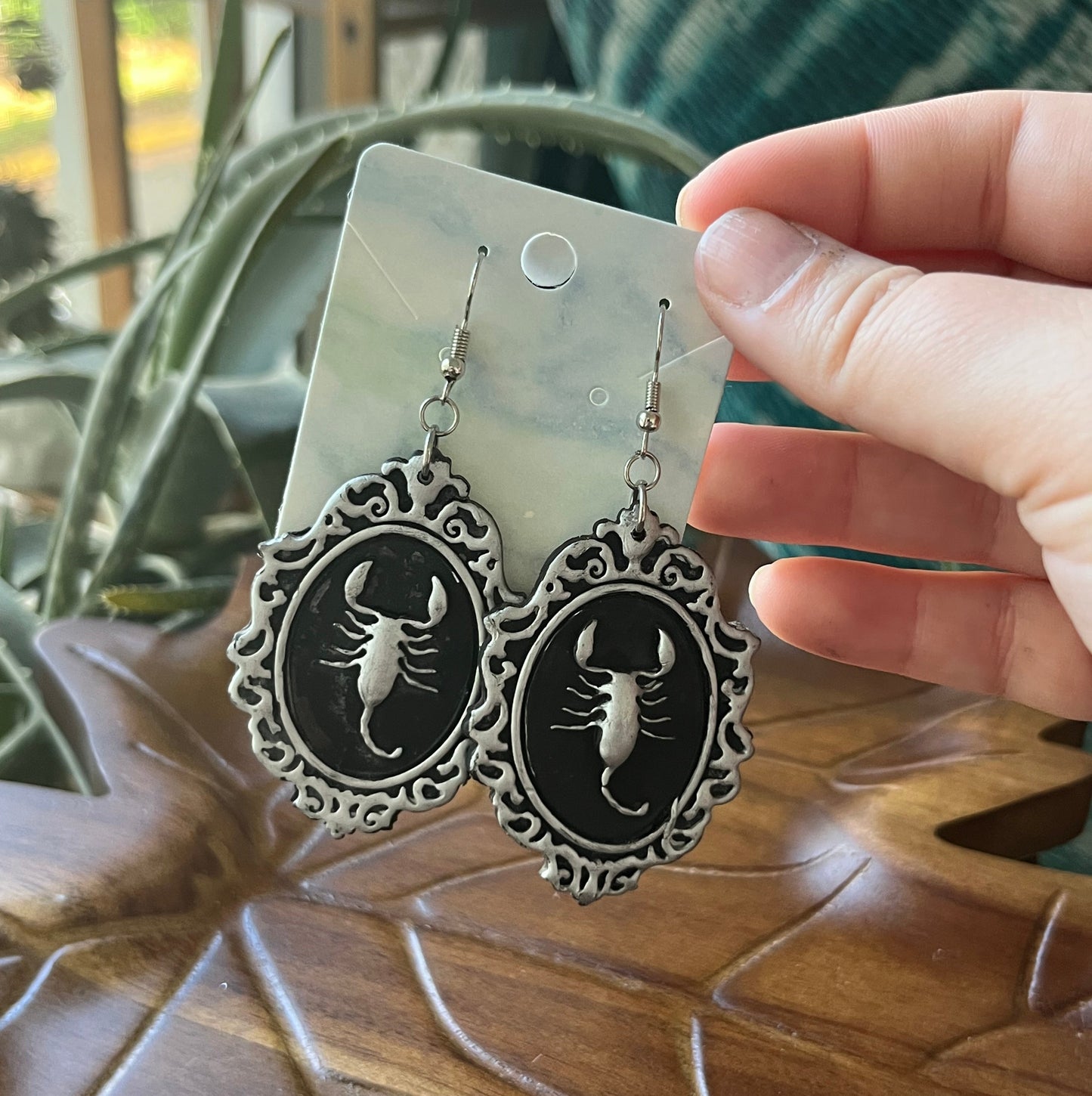 Scorpion Cameo Dangles