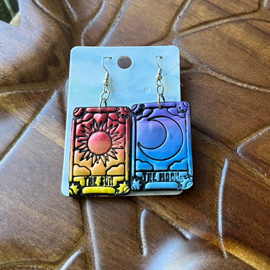 Sun and Moon Tarot Dangles