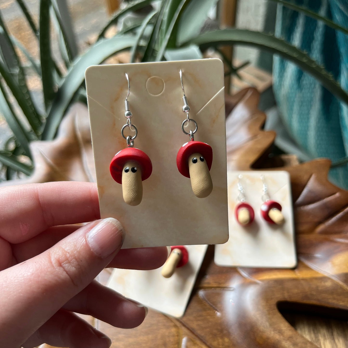 Toadstool Friend Dangles