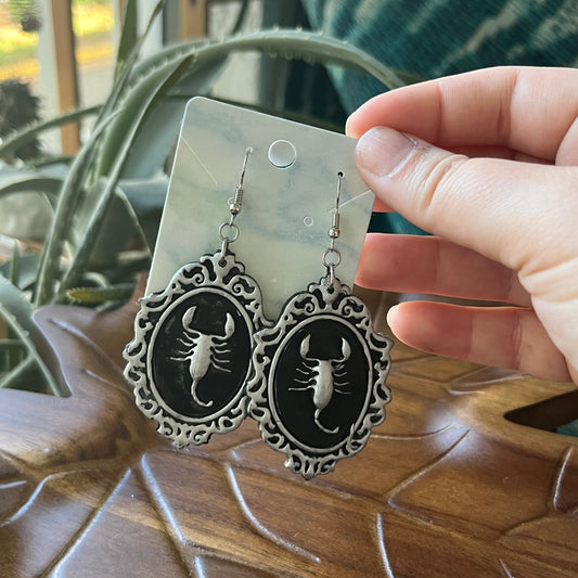 Scorpion Cameo Dangles