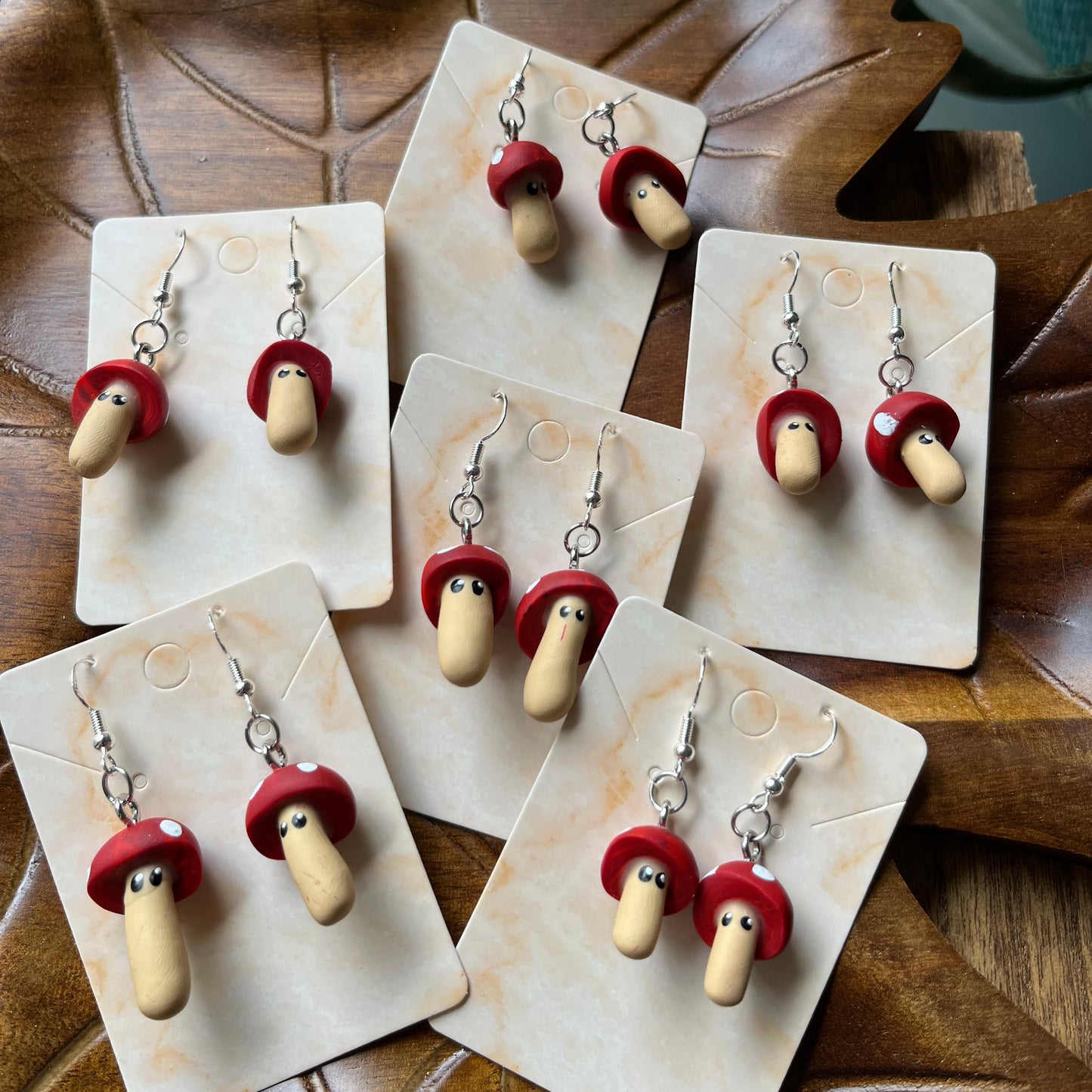 Toadstool Friend Dangles