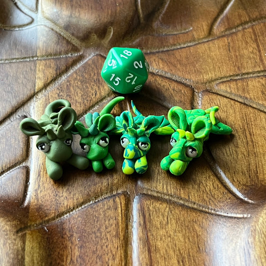Baby Dice Dragon - Green