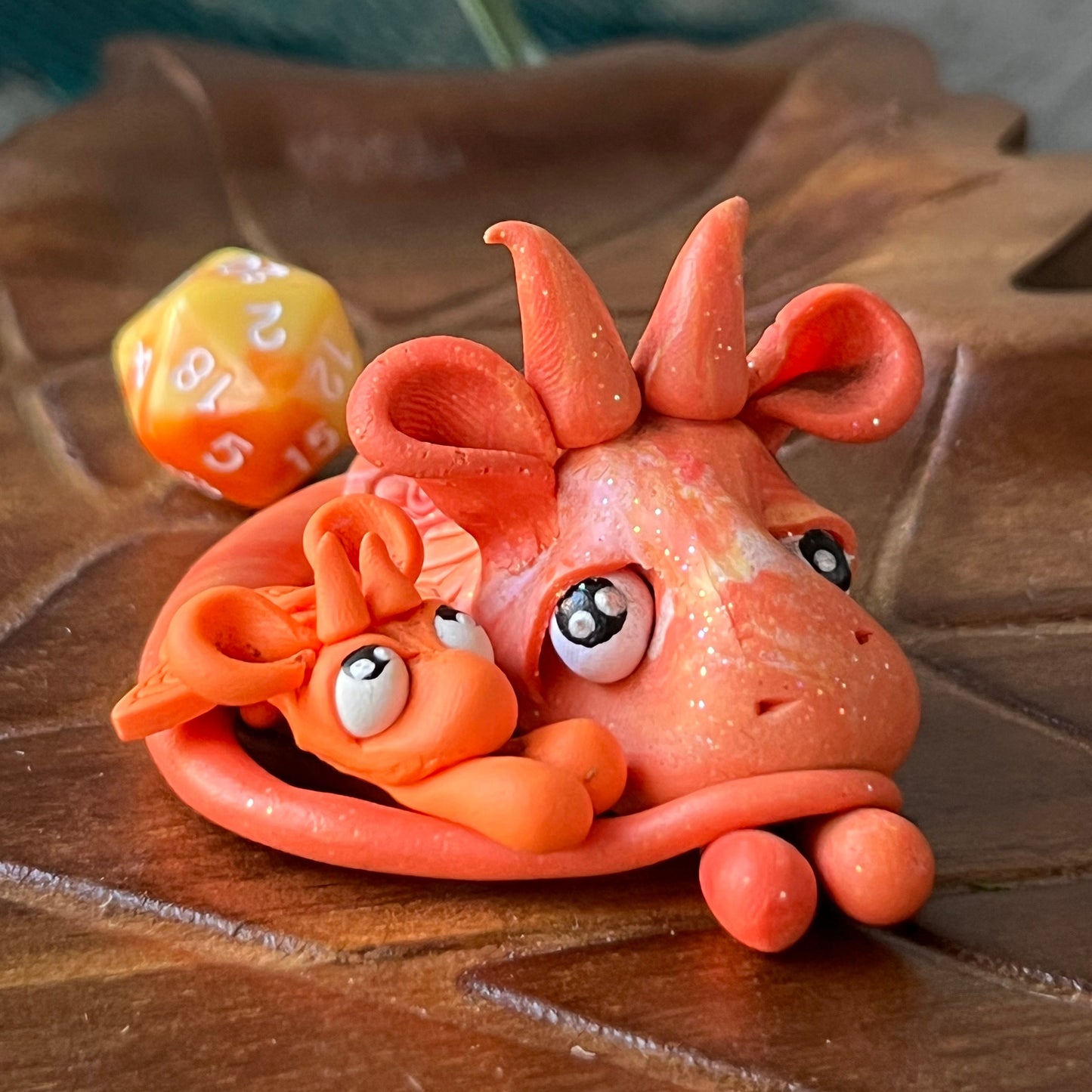 Baby Dice Dragon - Orange