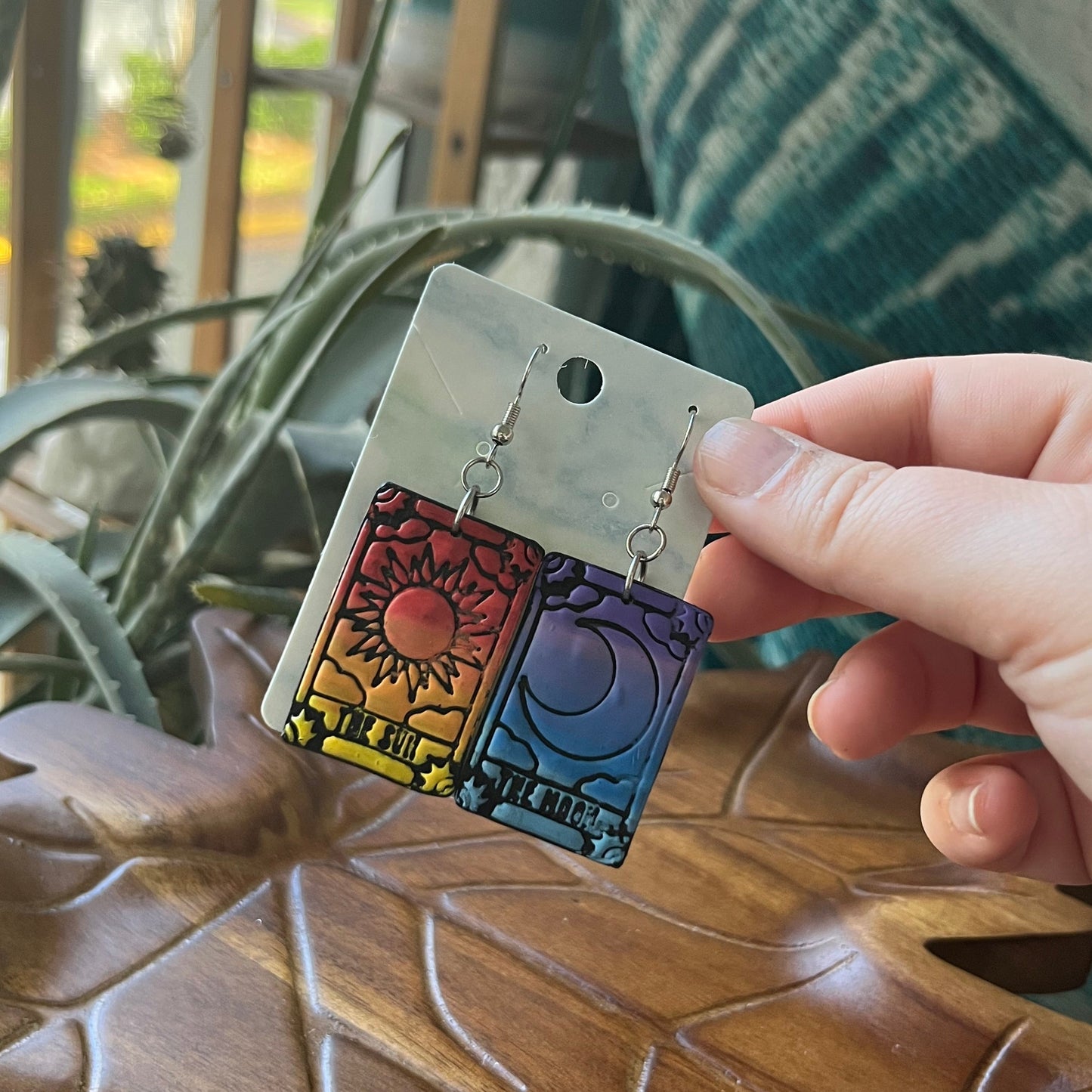 Sun and Moon Tarot Dangles