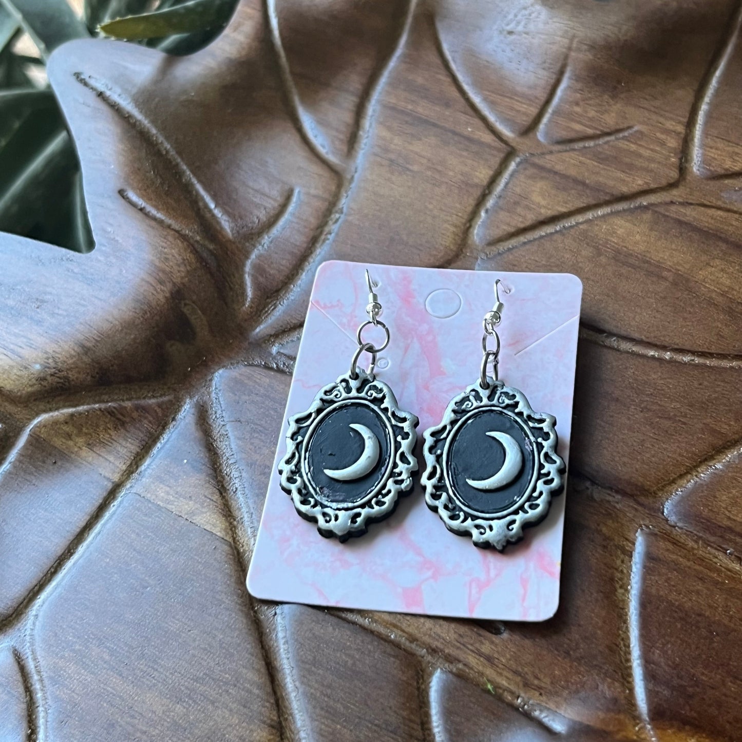 Moon Cameo Dangle