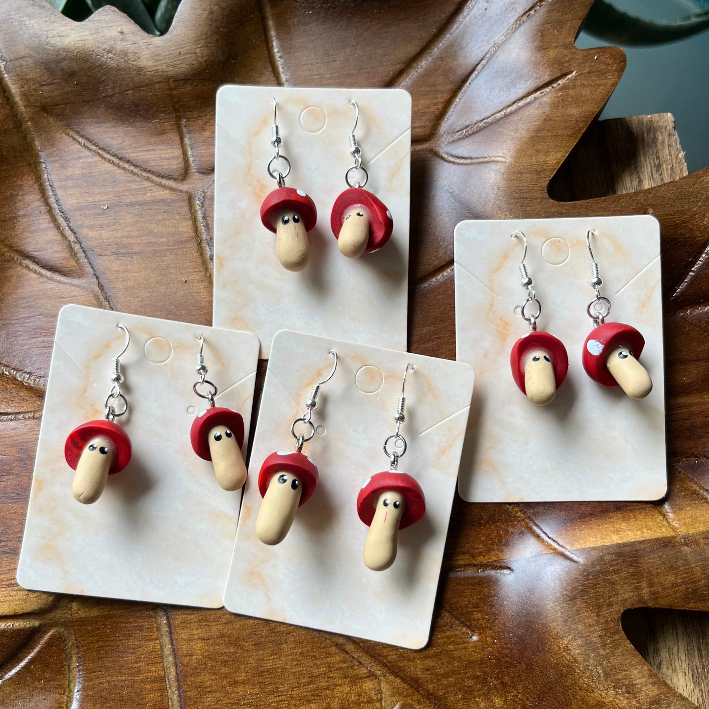 Toadstool Friend Dangles