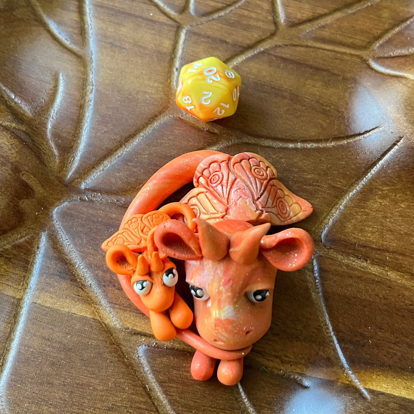 Baby Dice Dragon - Orange
