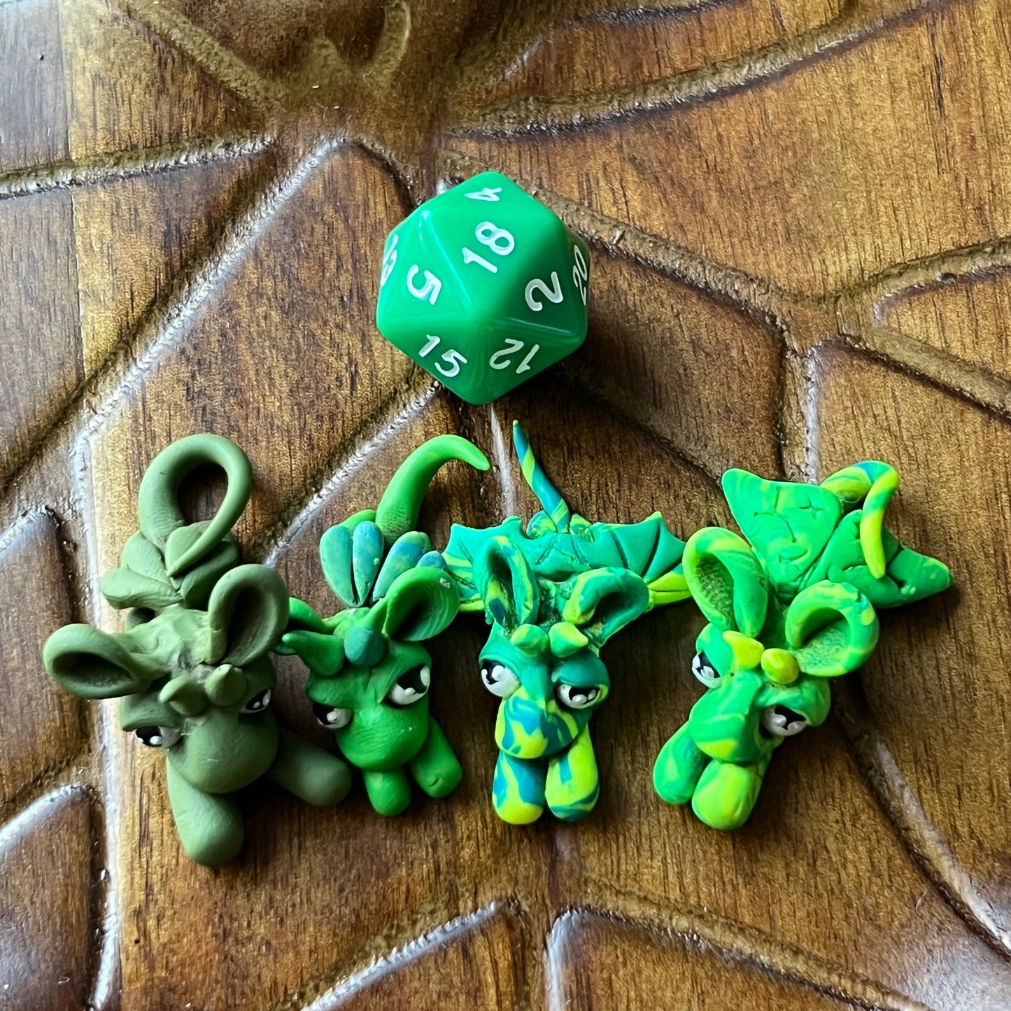 Baby Dice Dragon - Green