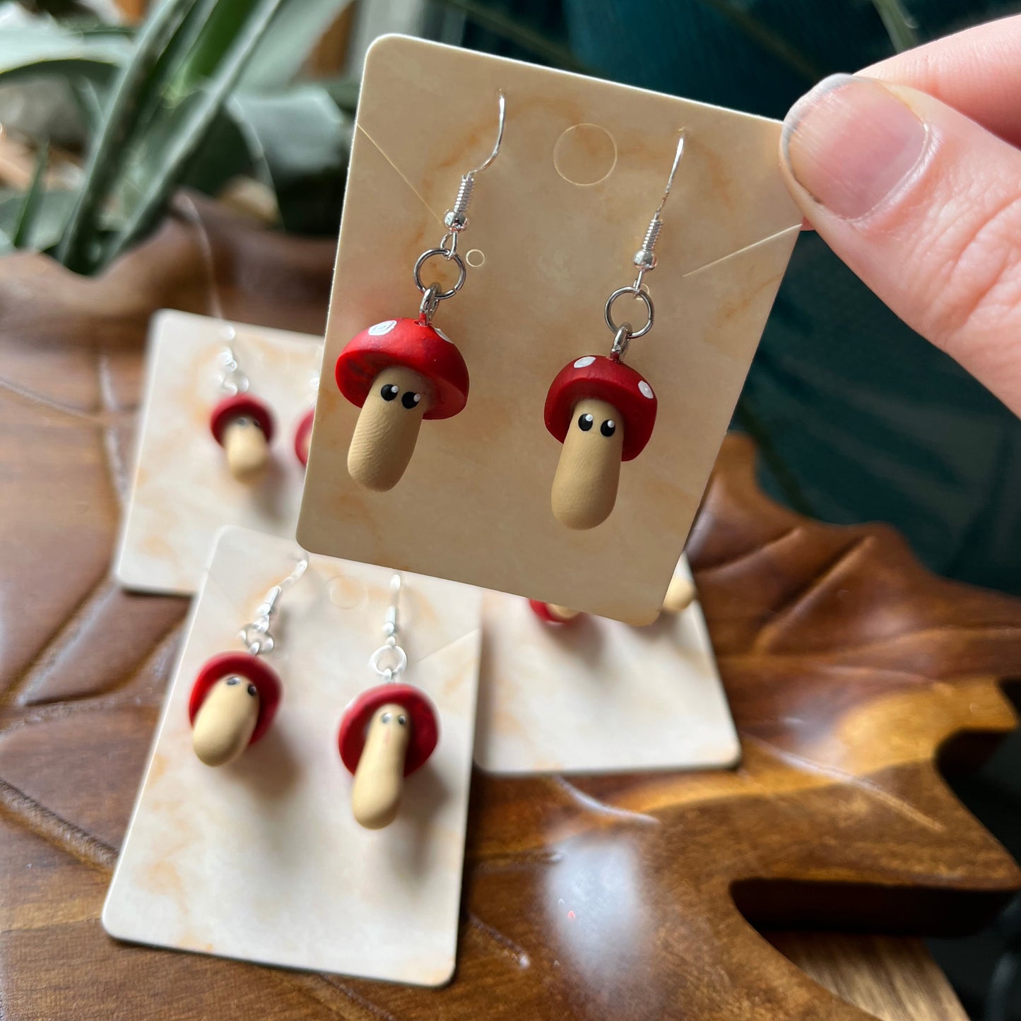 Toadstool Friend Dangles