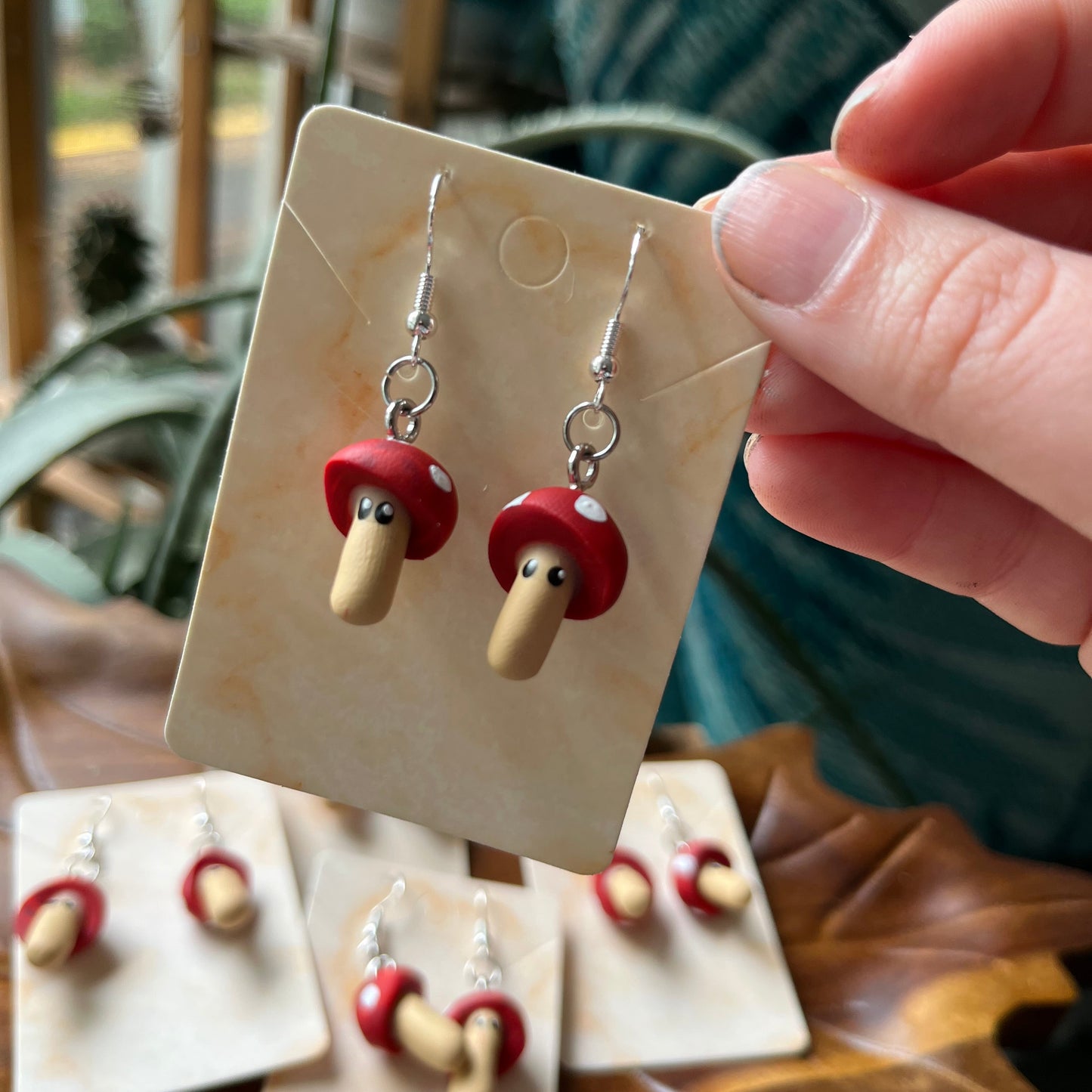 Toadstool Friend Dangles