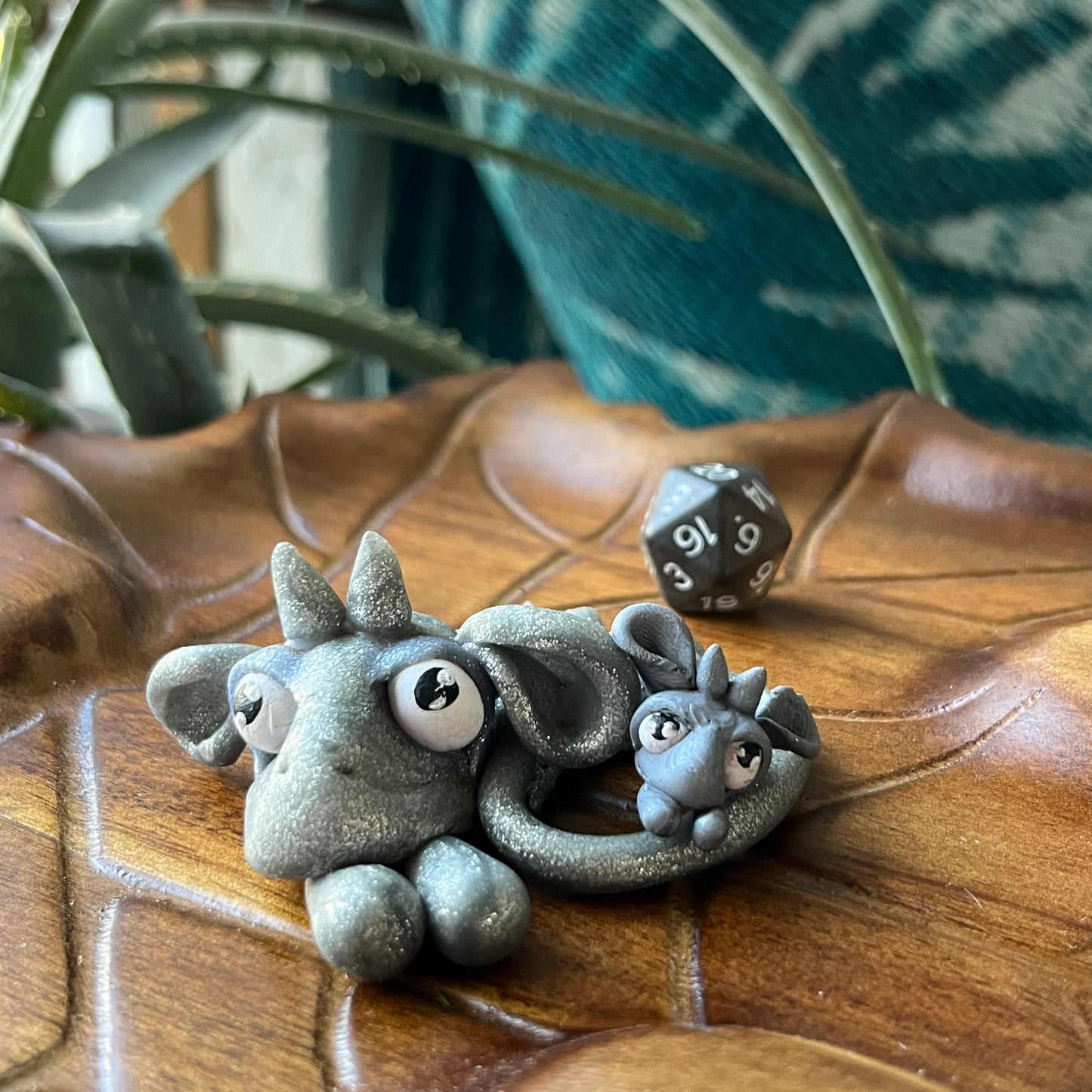Baby Dice Dragon - Silver