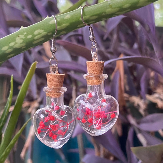 Heart Bottle - Red and Pink