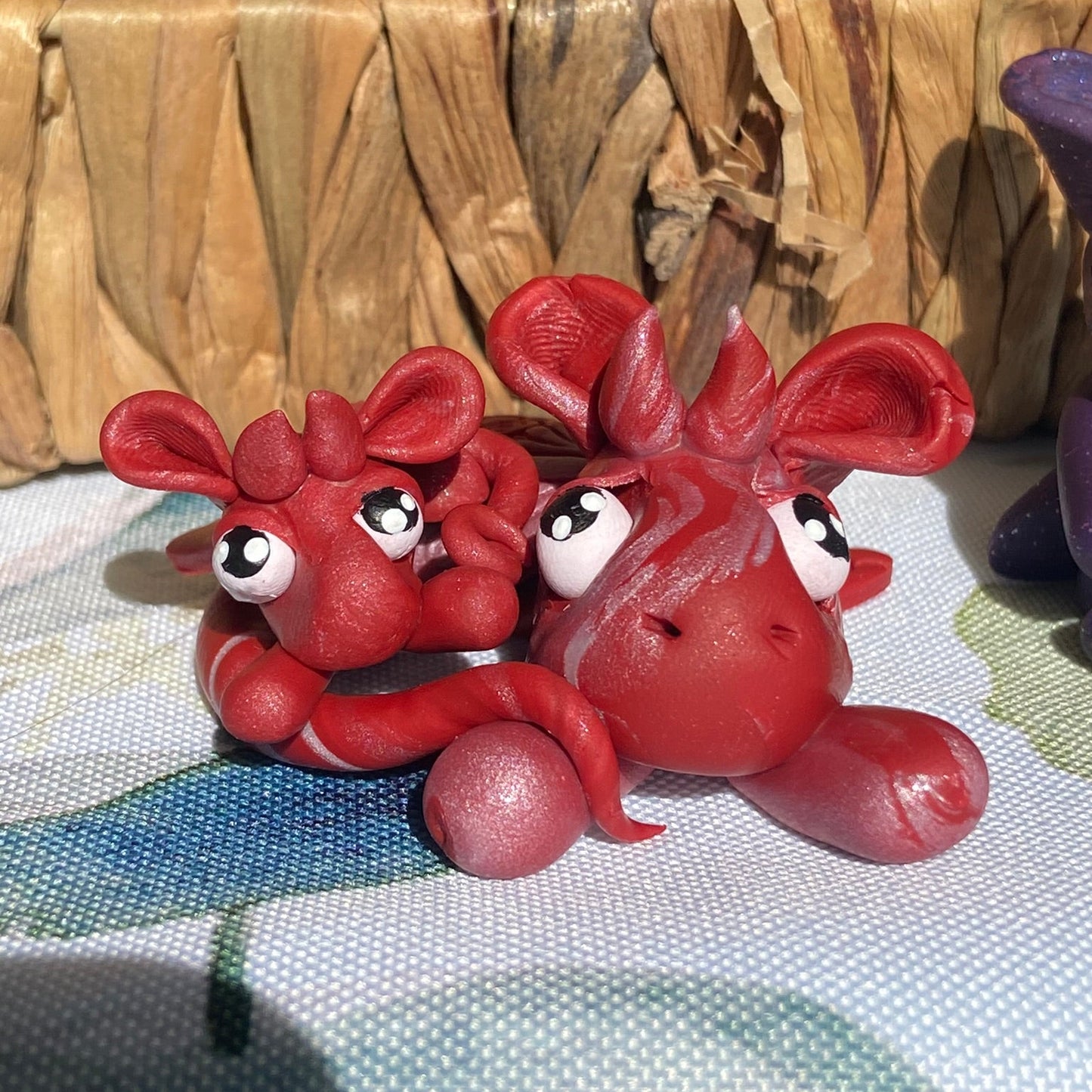 Handmade Dice Dragon - Red