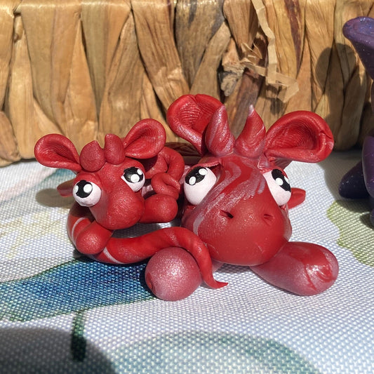 Handmade Dice Dragon - Red