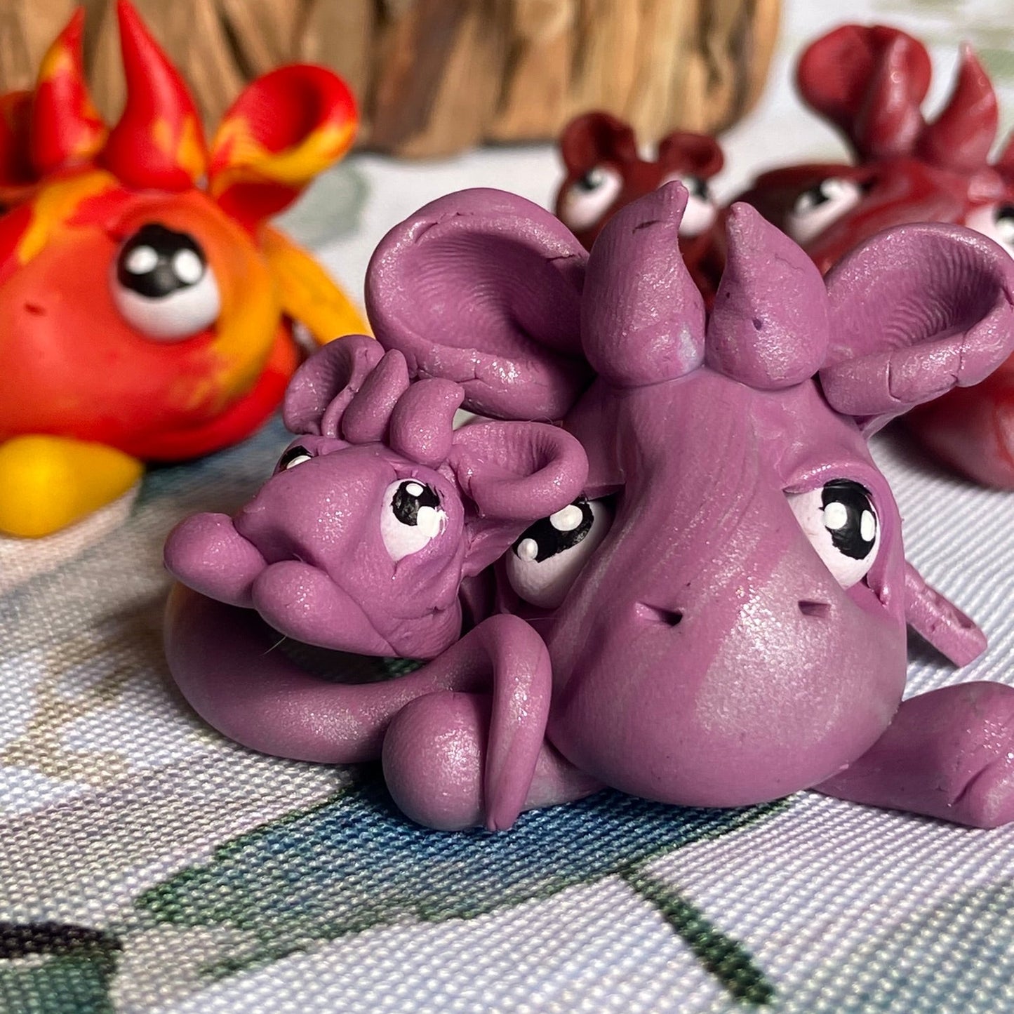 Handmade Dice Dragon - Purple