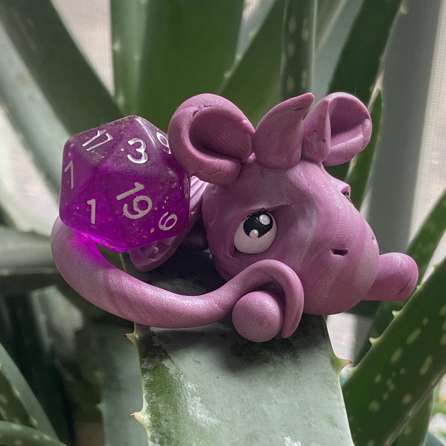 Handmade Dice Dragon - Purple