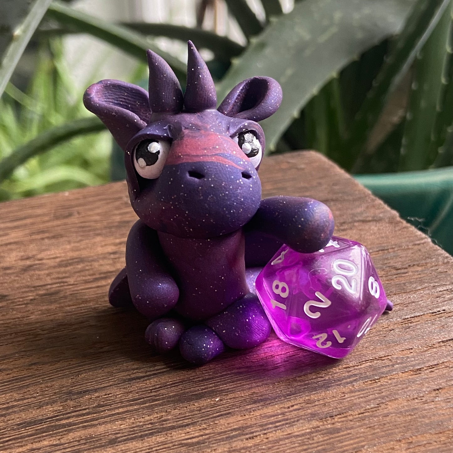 Handmade Dice Dragon - Purple