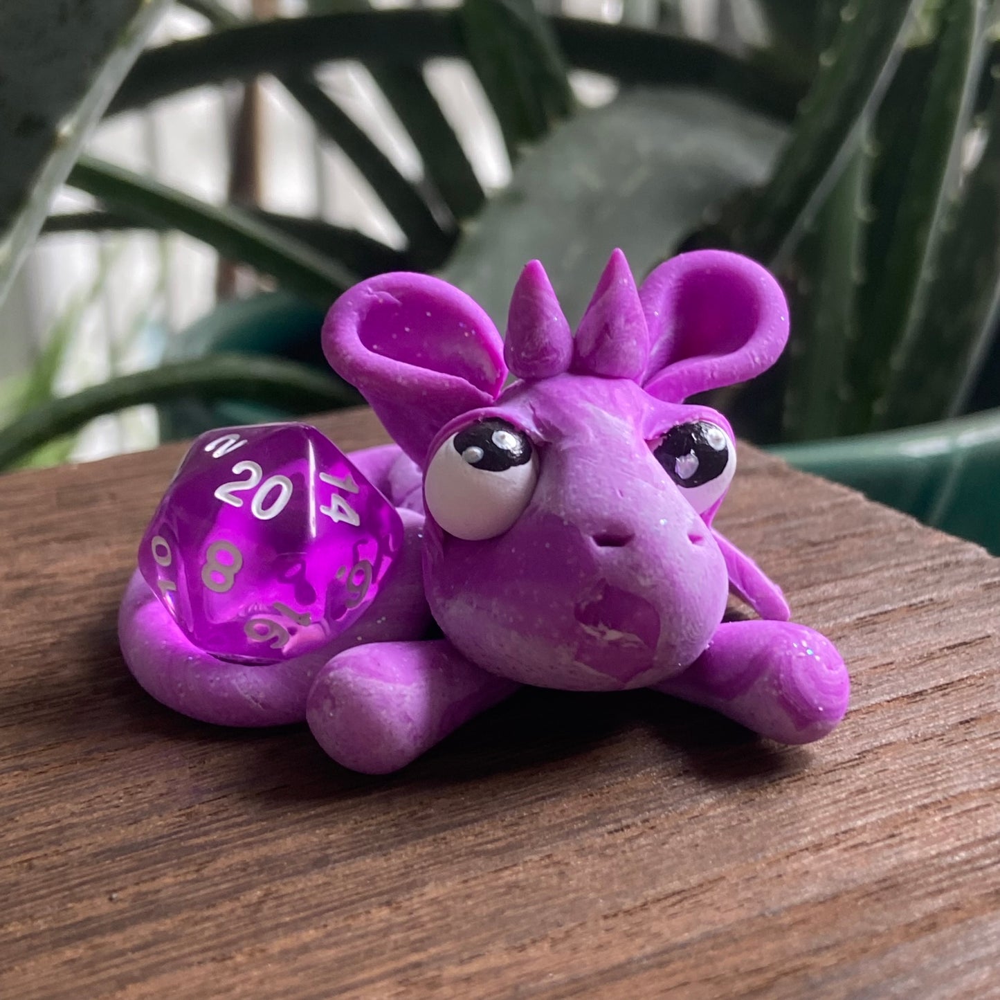 Handmade Dice Dragon - Purple