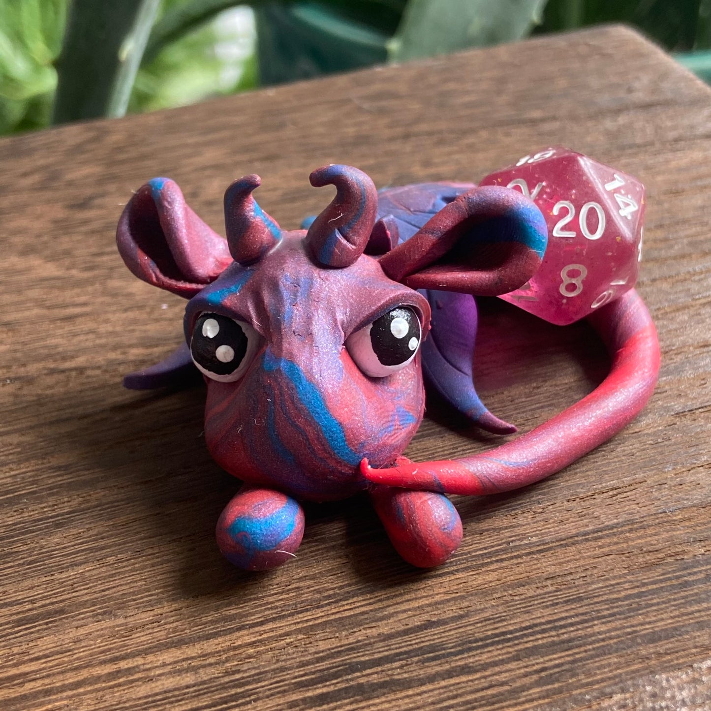 Handmade Dice Dragon - Purple