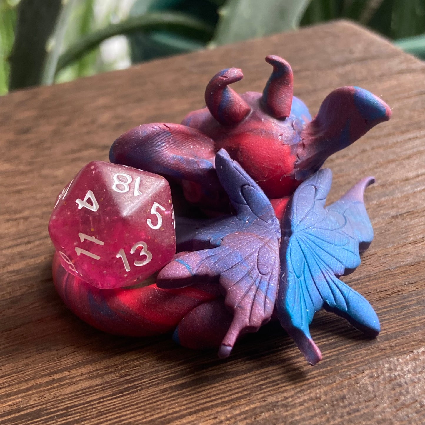 Handmade Dice Dragon - Purple