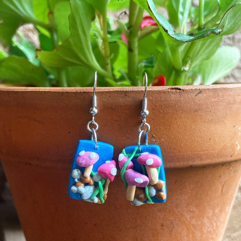 Mushroom Earrings