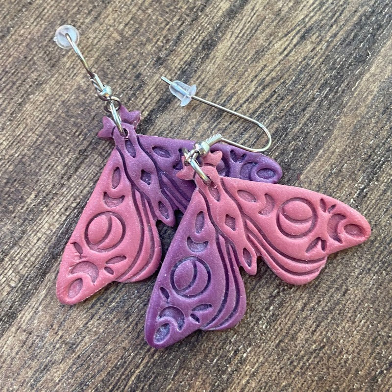 Atlas Moth - Pink and Purple