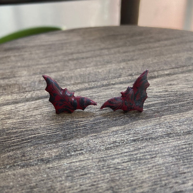 Filigree Bat Studs