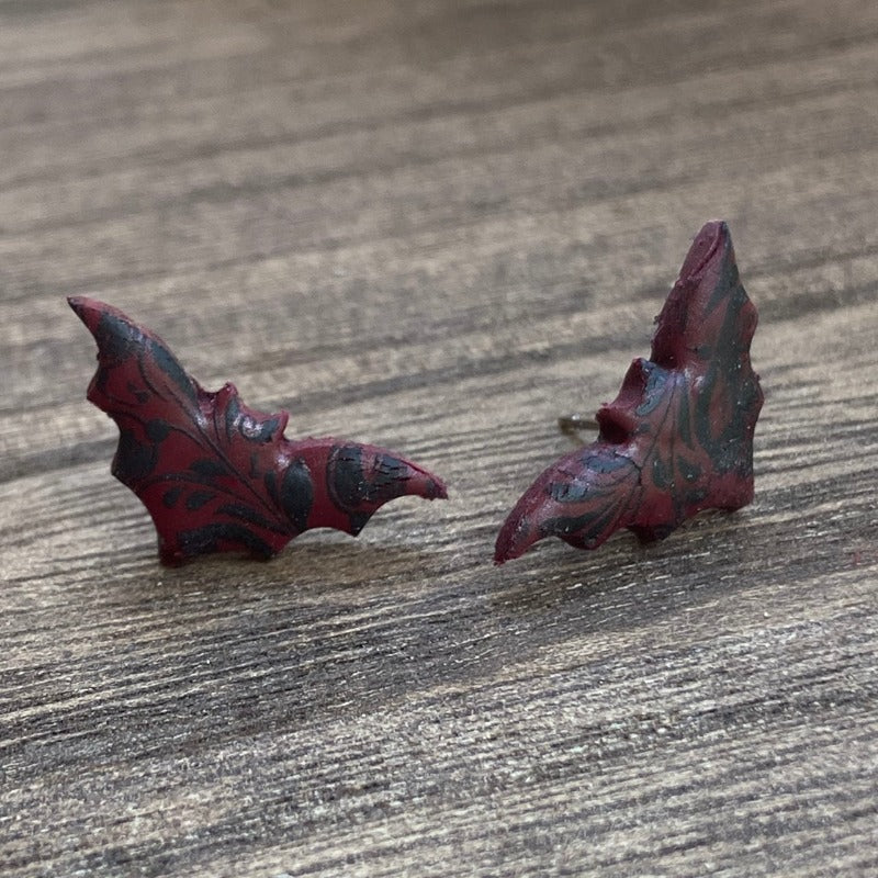 Filigree Bat Studs