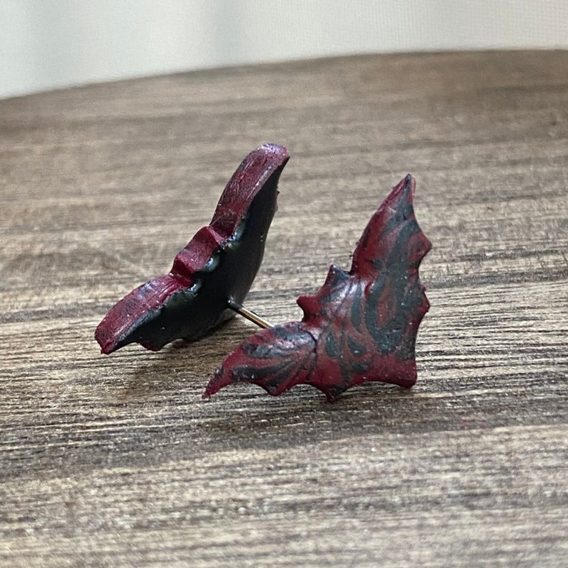 Filigree Bat Studs