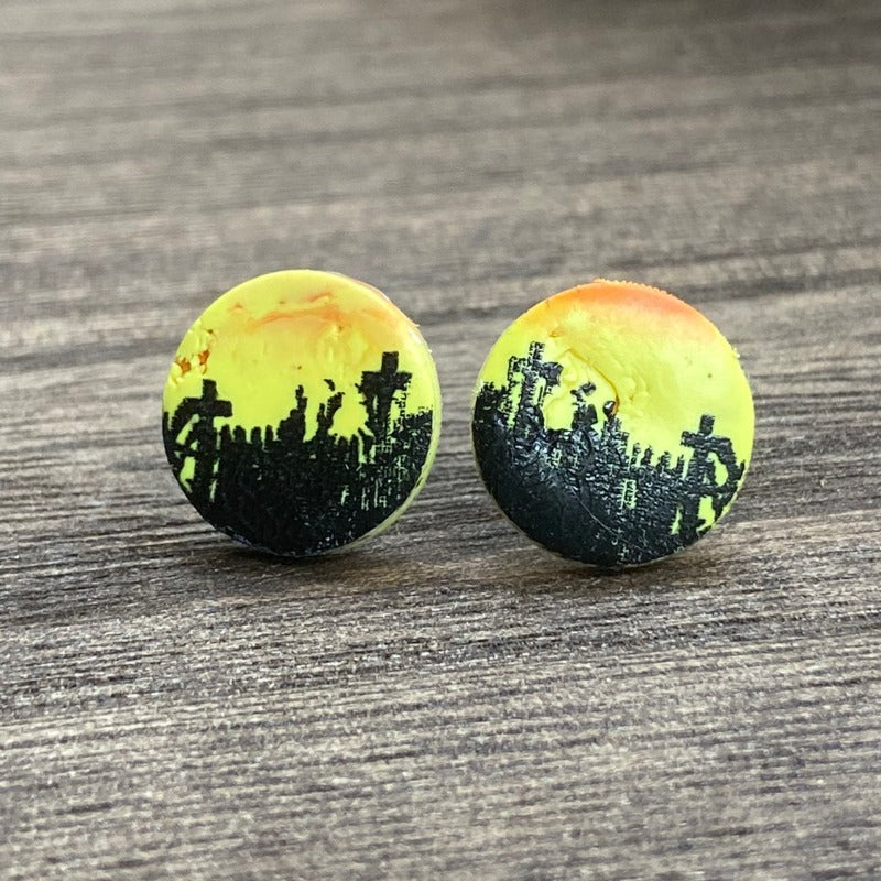 Graveyard Sunset Studs