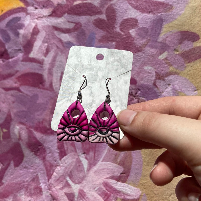 Pink Planchette Earrings