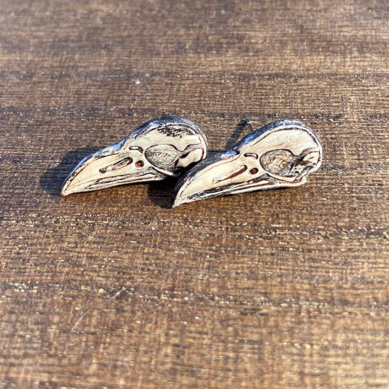 Bird Skull Studs