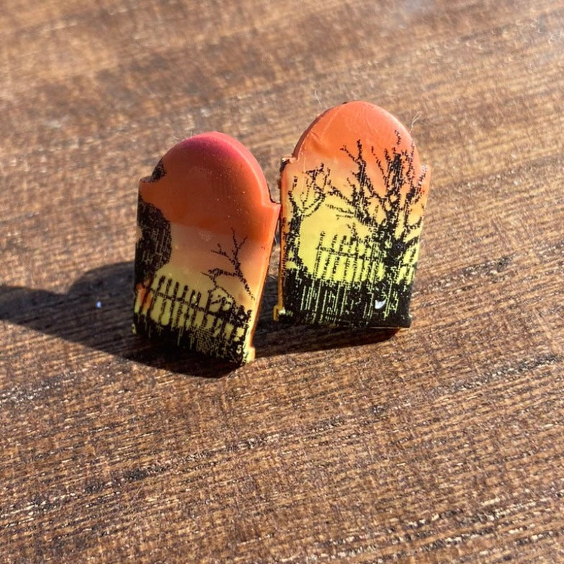 Graveyard Sunset Studs