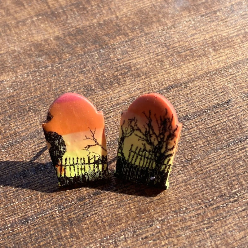 Graveyard Sunset Studs