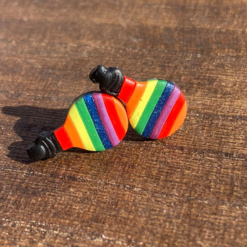 Rainbow Potion Bottle Studs