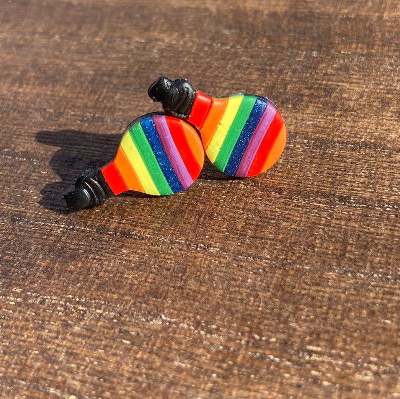 Rainbow Potion Bottle Studs