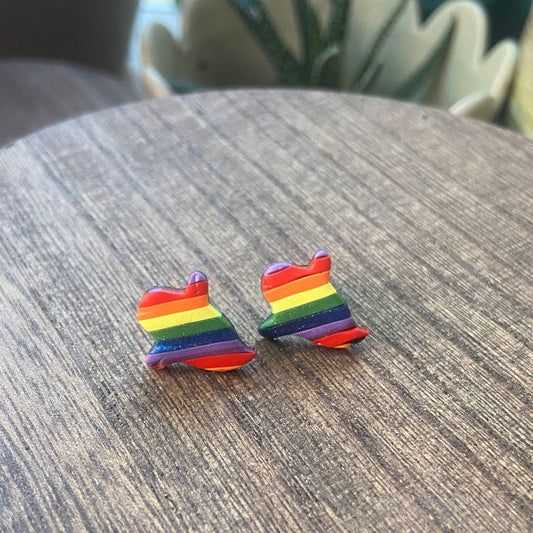 Rainbow Ghost Studs