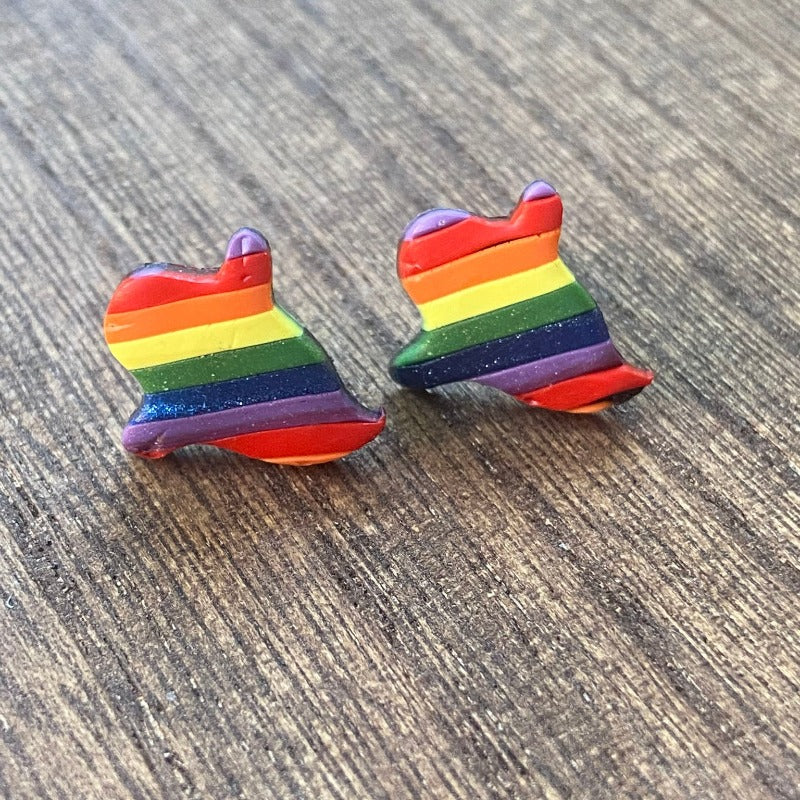 Rainbow Ghost Studs