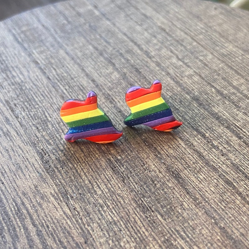 Rainbow Ghost Studs