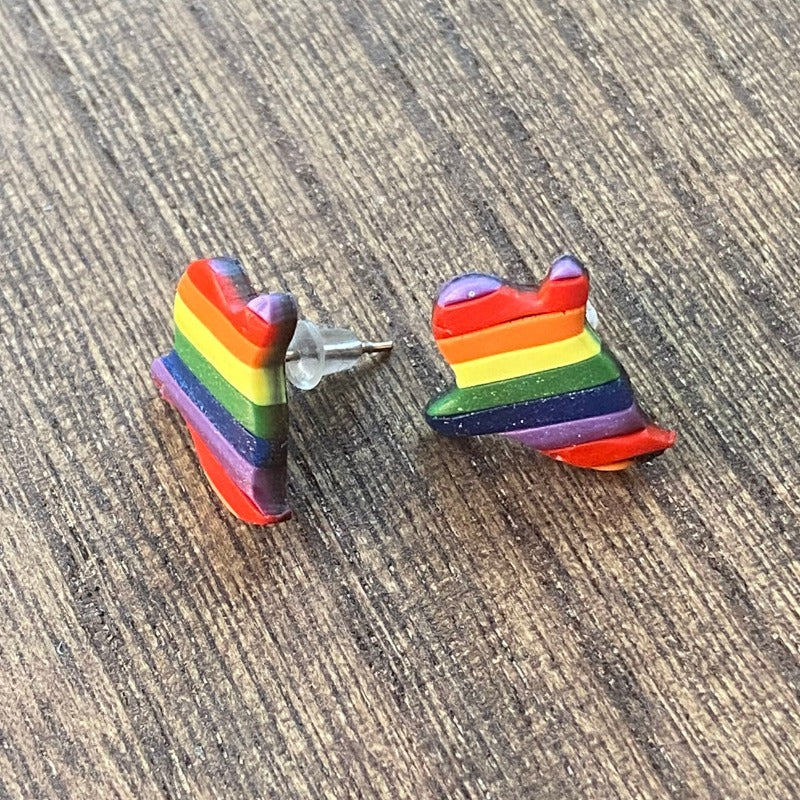 Rainbow Ghost Studs