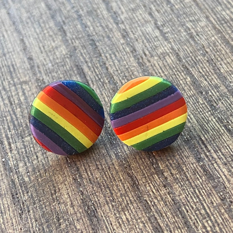 Large Rainbow Studs