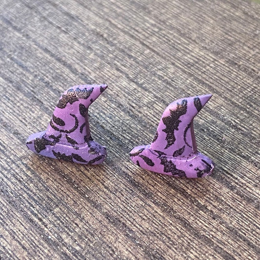 Bat Patterned Witches Hats