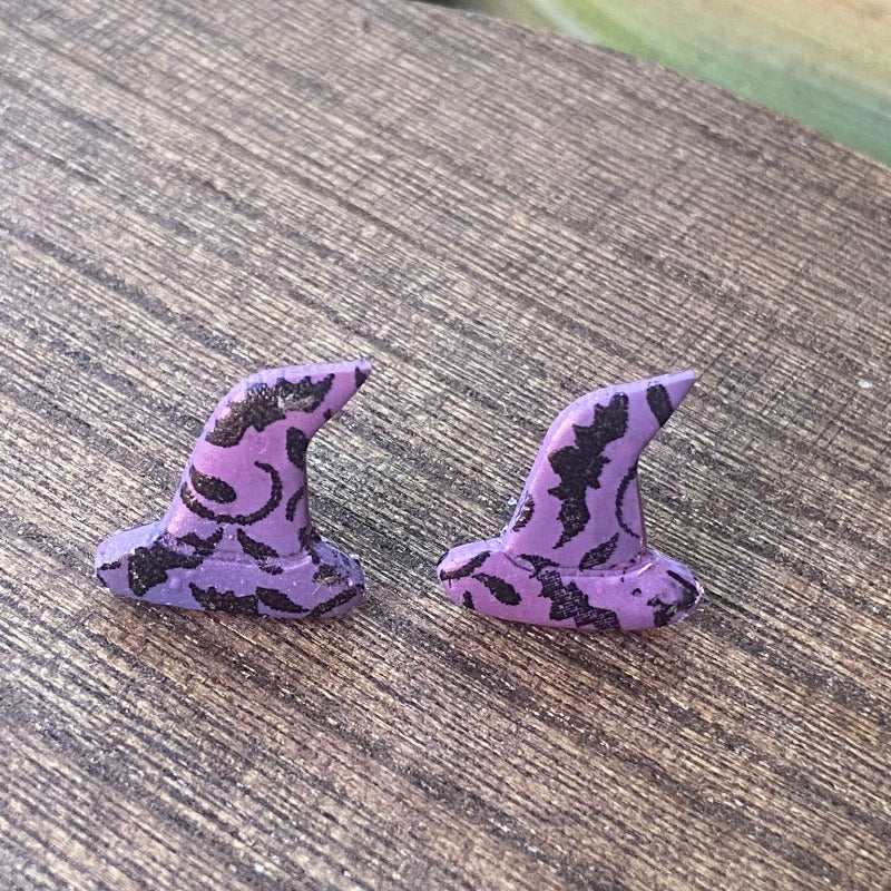 Bat Patterned Witches Hats