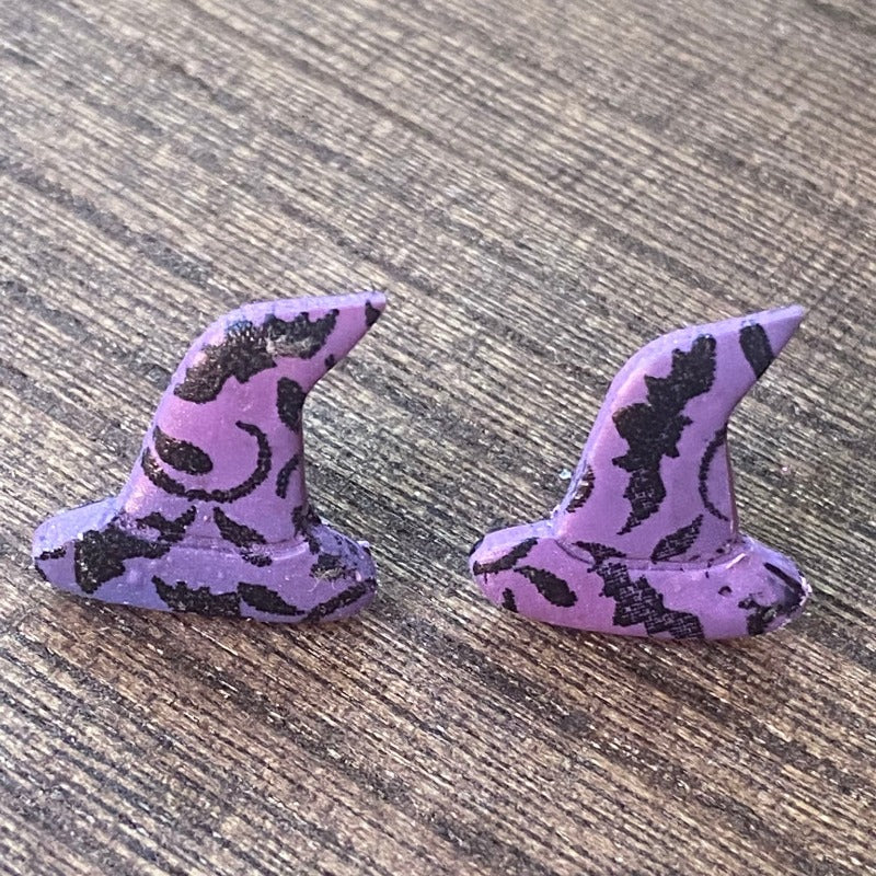 Bat Patterned Witches Hats