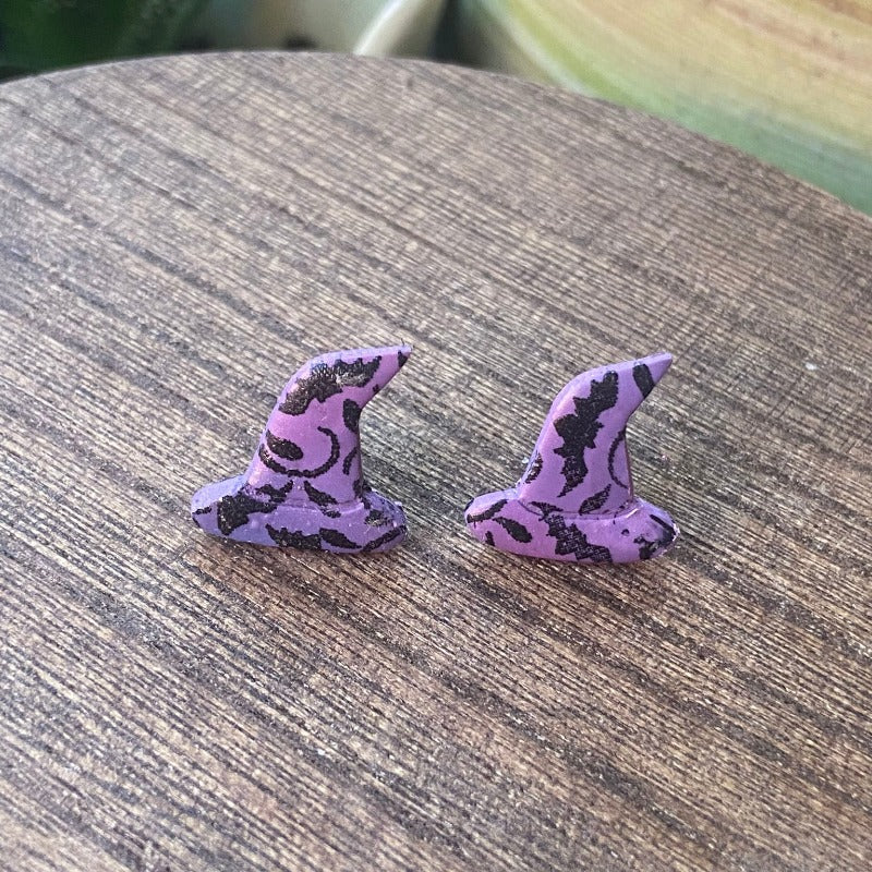 Bat Patterned Witches Hats