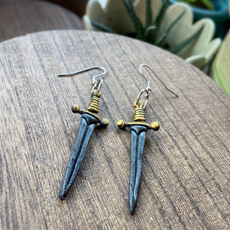 Sword Earrings