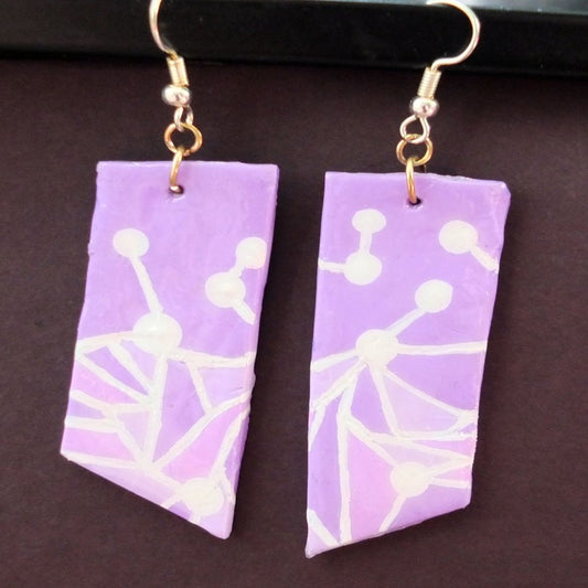 Purple Wall Inspired Earrings