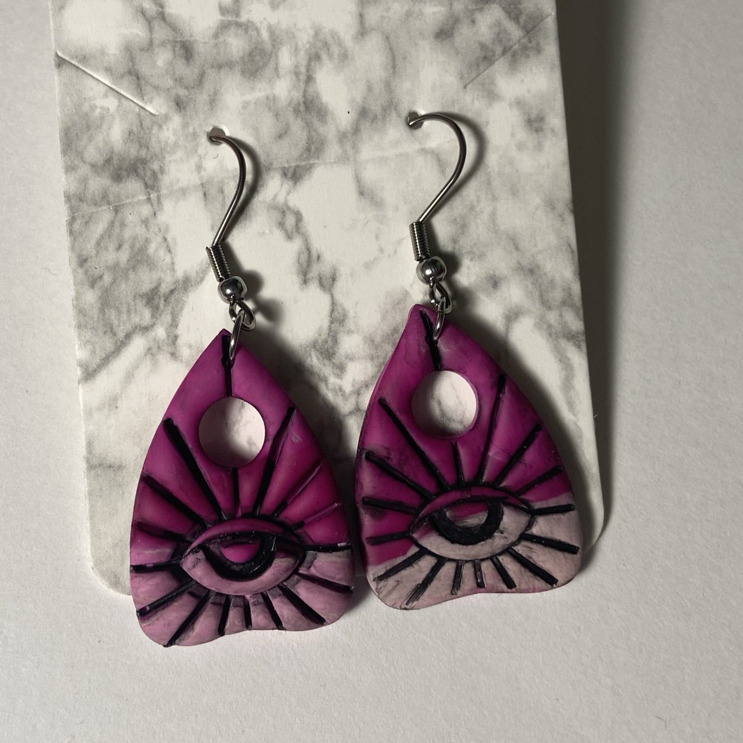 Pink Planchette Earrings